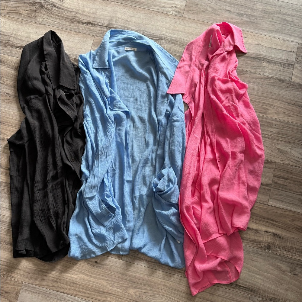 oversized button up shirt bundle
